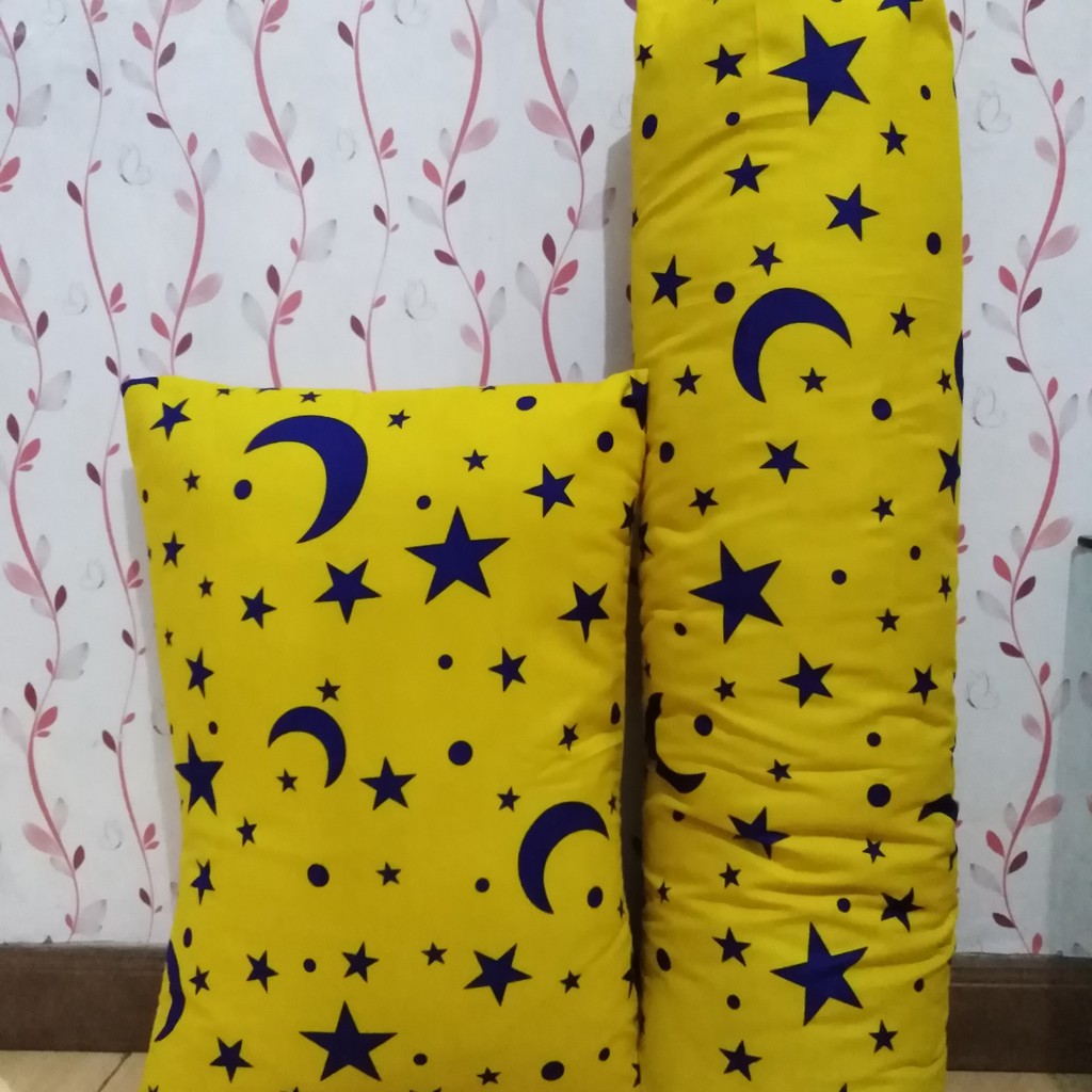 Sarung Bantal Dan Guling 1 Set Motif Dan Karakter