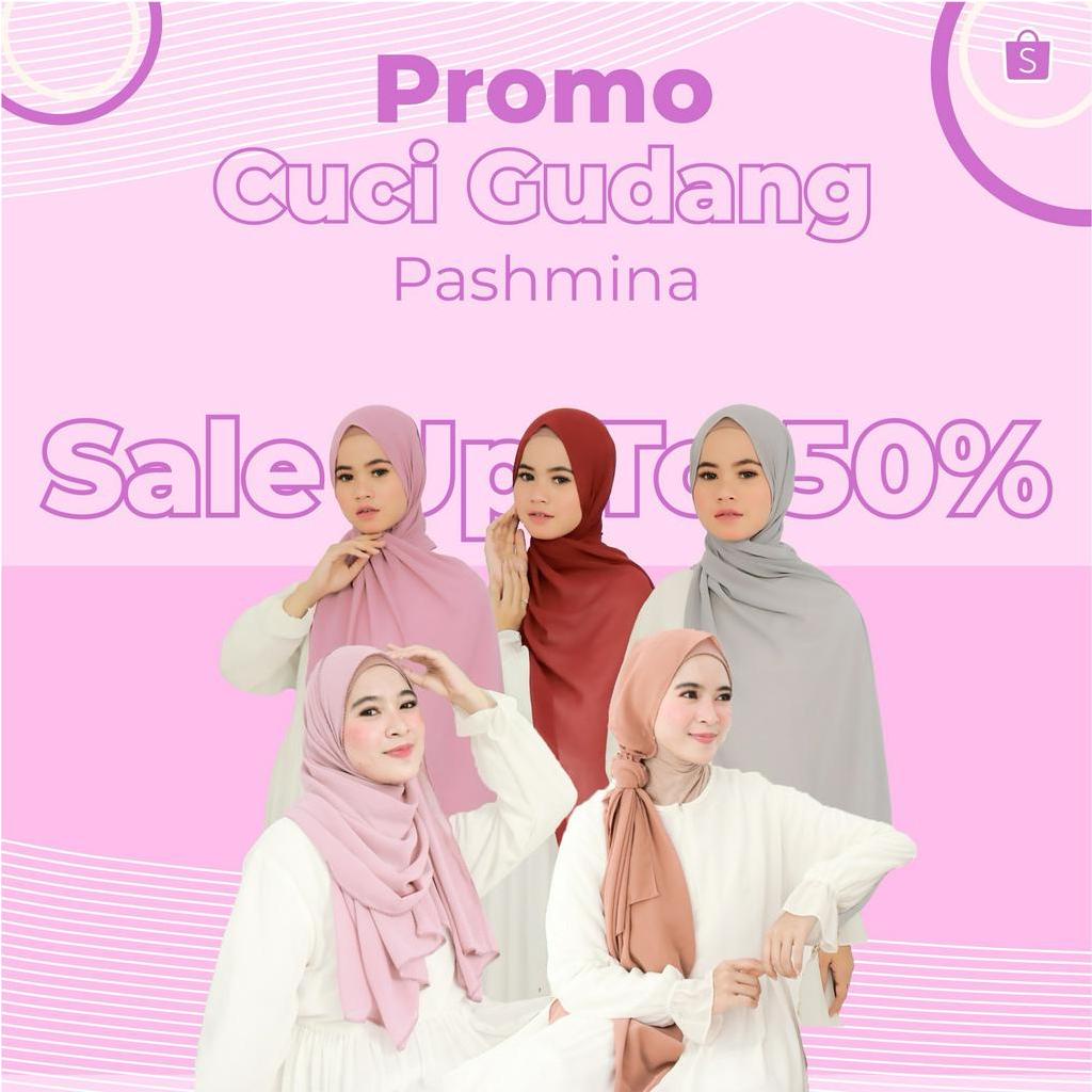 Promo Hijab Pashmina By Shamira Sale Up to 50%