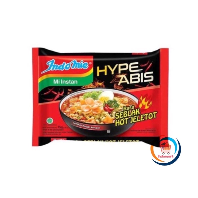 

Indomie Hype Abis Rasa Seblak Hot Jeletot 85 gr (Isi 10 pcs)