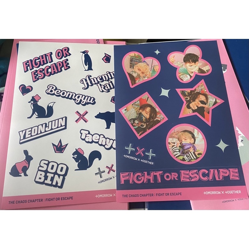 Sticker Official TXT Album The Chaos Chapter: Fight or Escape