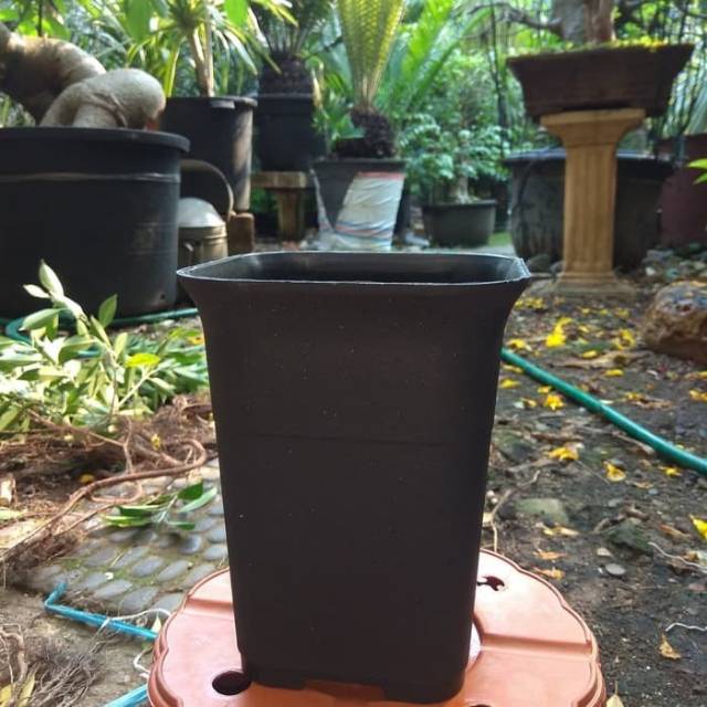 Pot Kotak Hitam Besar NKT 12cm BEST QUALITY