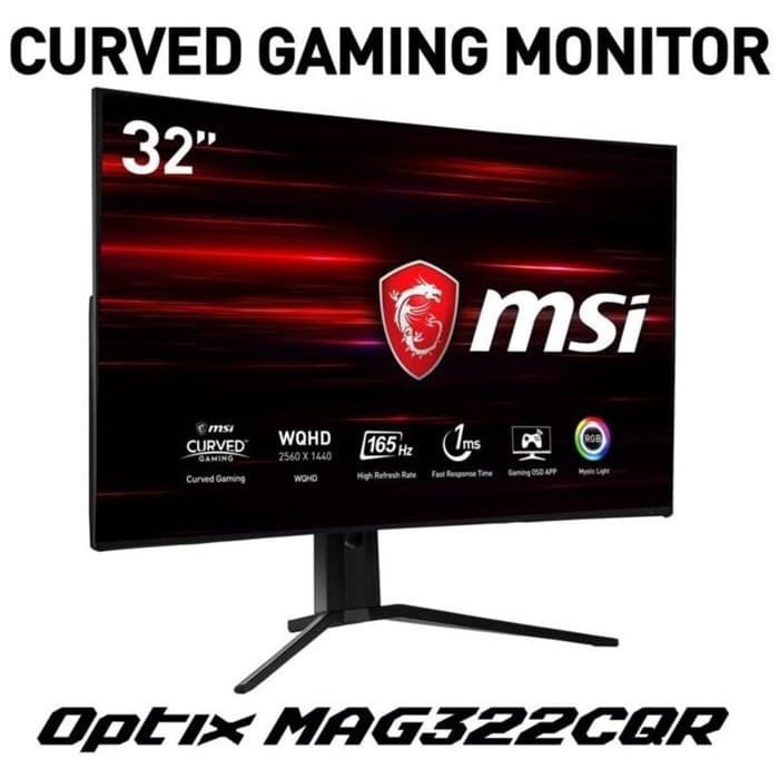 Monitor MSI LED Gaming Optix MAG322CQR Curved Wide Screen HD 32" Inch