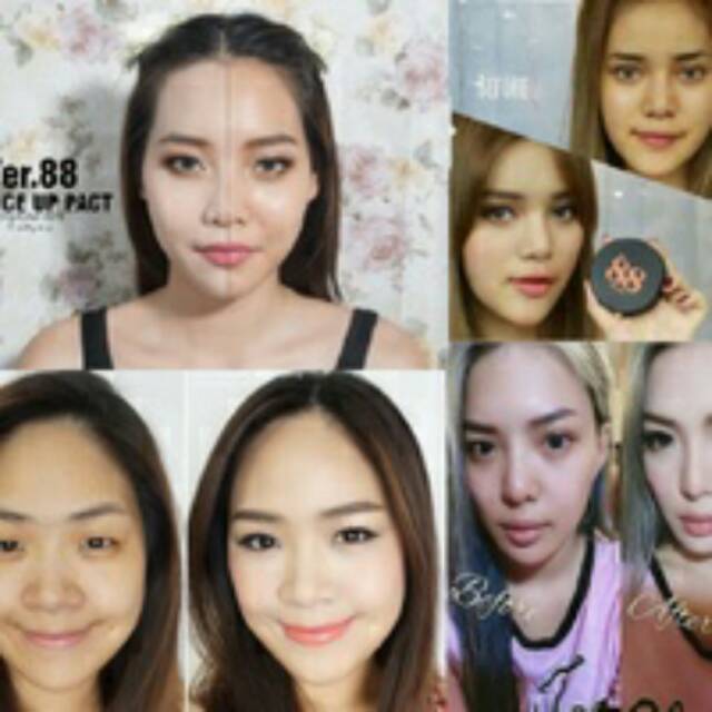 Murah ver 88 bounce lip pact bedak 88