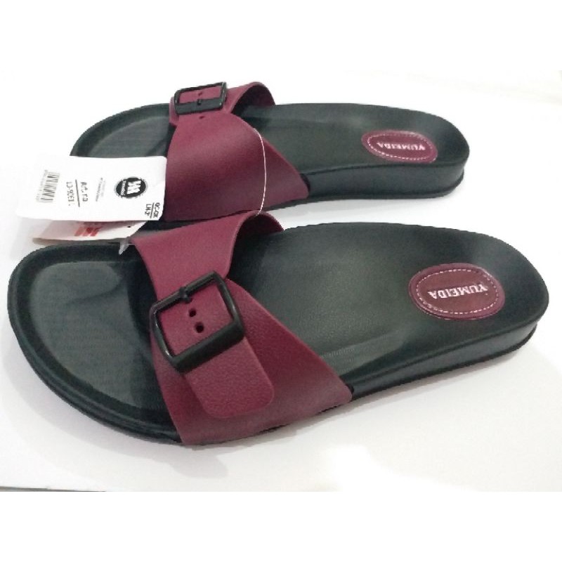 ORIGINAL. Sandal slop gesper wanita YUMEIDA LD 9061 L Size 37-41-4