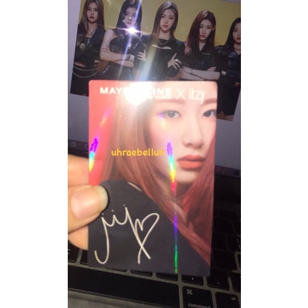 PHOTOCARD CHAERYONG ITZY X MAYBELLINE
