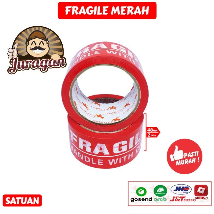 

Lakban Fragile Merah JURAGAN PACKING SEMARANG