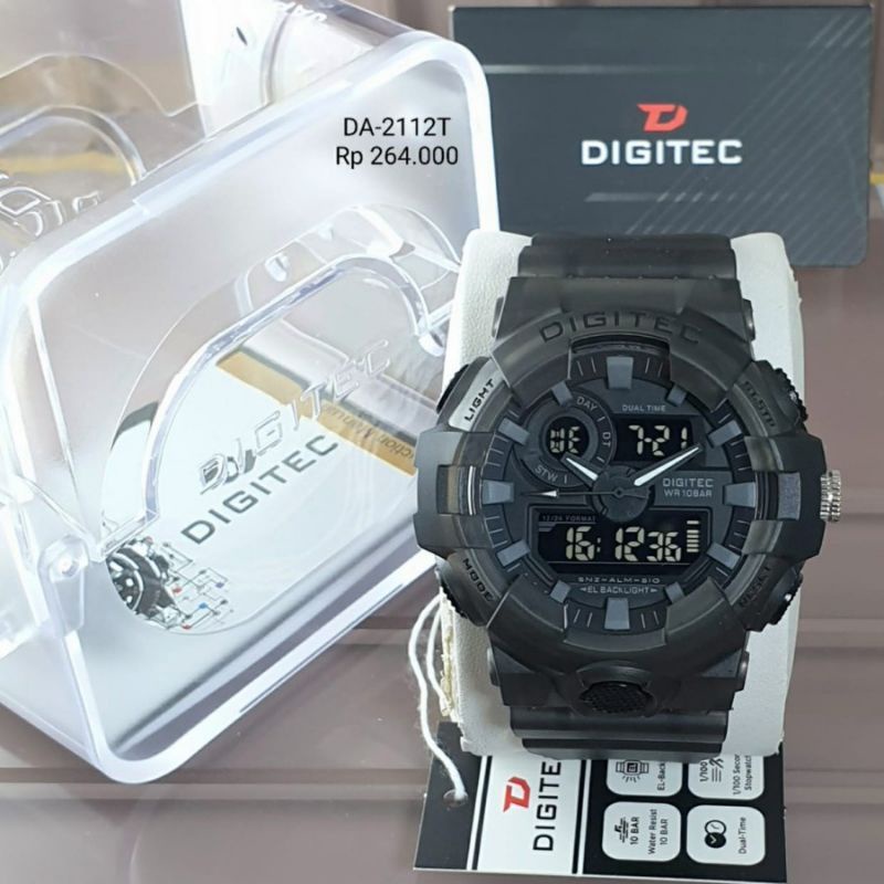 Jam Tangan Pria Digitec Original DA-2112T Tahan Air Gratis Ongkir COD