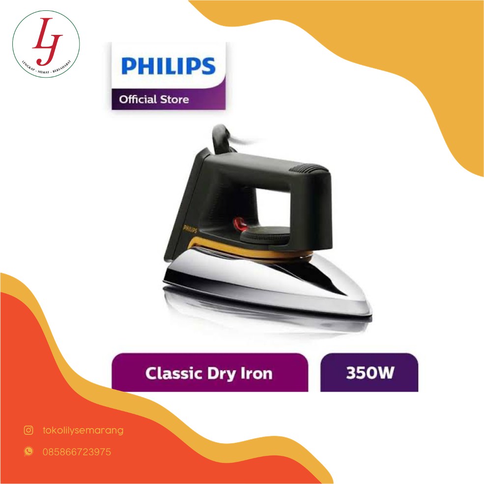 SETRIKA PHILIPS ELECTRIC DRY IRON CLASSIC HD 1172 / PHILIPS HD1172