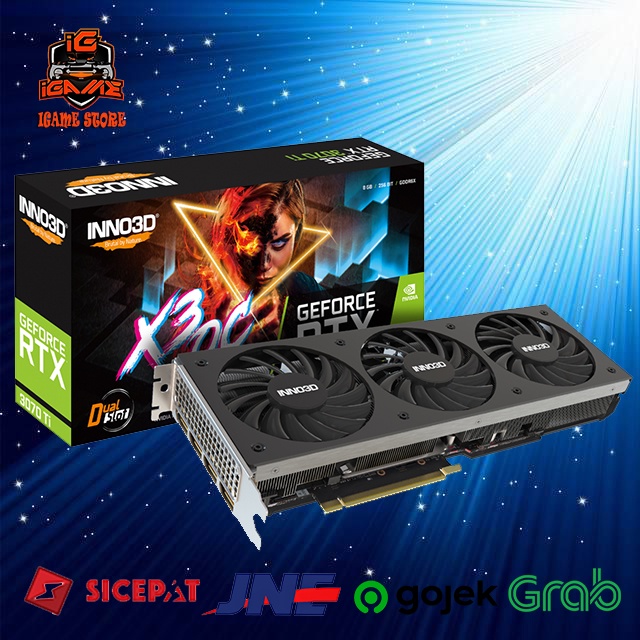 VGA INNO3D GEFORCE RTX 3070 TI X3 OC 8GB - 3070Ti NAMPOL GAN