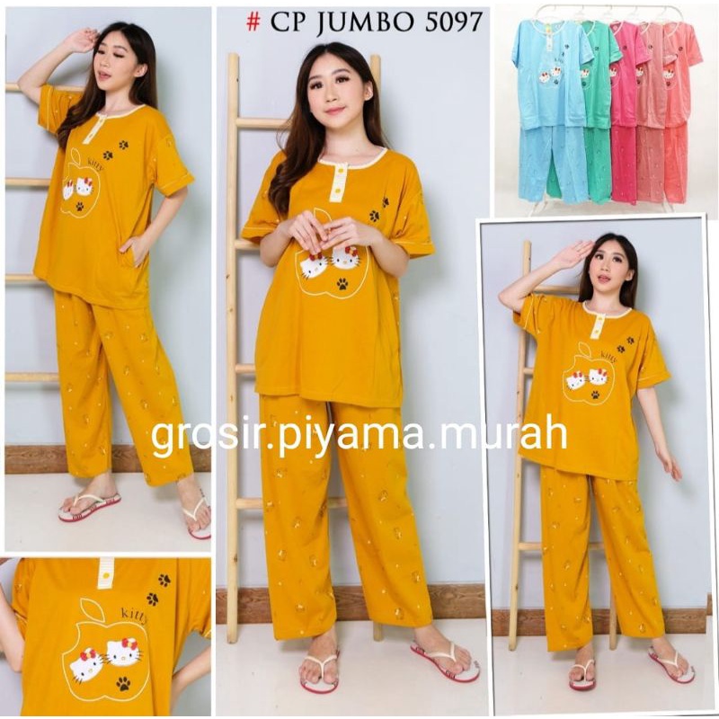 PIYAMA WANITA JUMBO BAJU TIDUR CP JUMBO TESSA PAKAIAN CEWEK MURAH BAJU TIDUR TESSA JUMBO