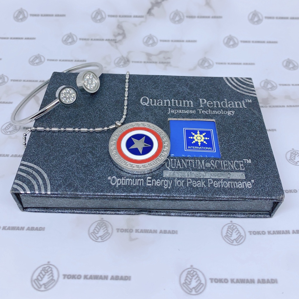 Satu Set kalung Dan Gelang Kesehatan Germanium Quantum Pendant *03