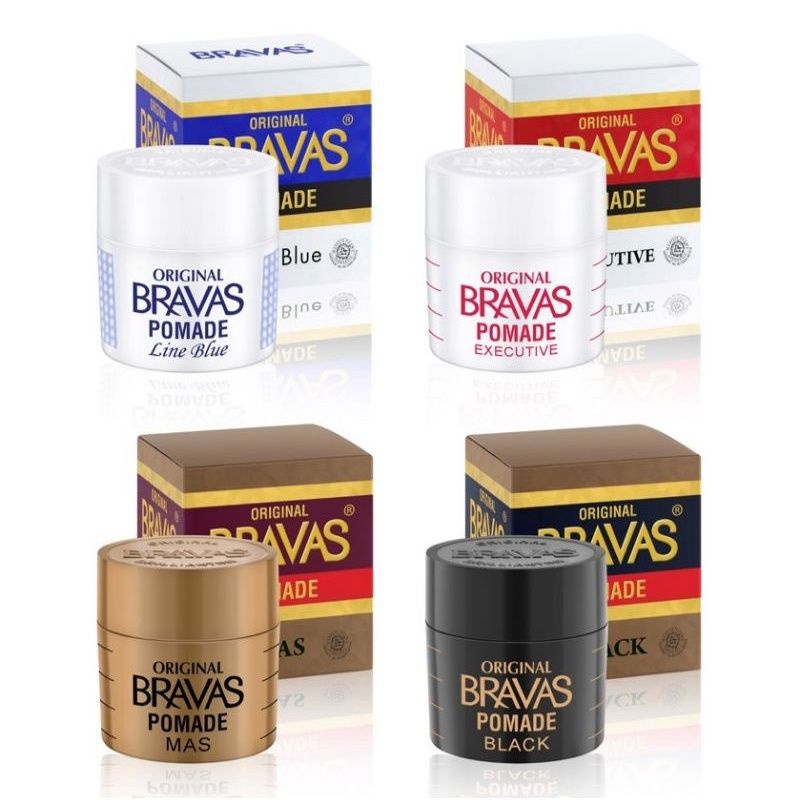 BRAVAS POMADE OIL BASED 80GRAM/MINYAK RAMBUT/PBOM