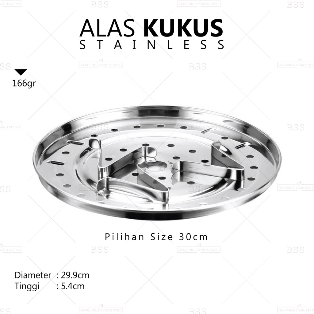 Teratai steamer 26cm 28cm 30cm alat tatakan kukus stainless steel