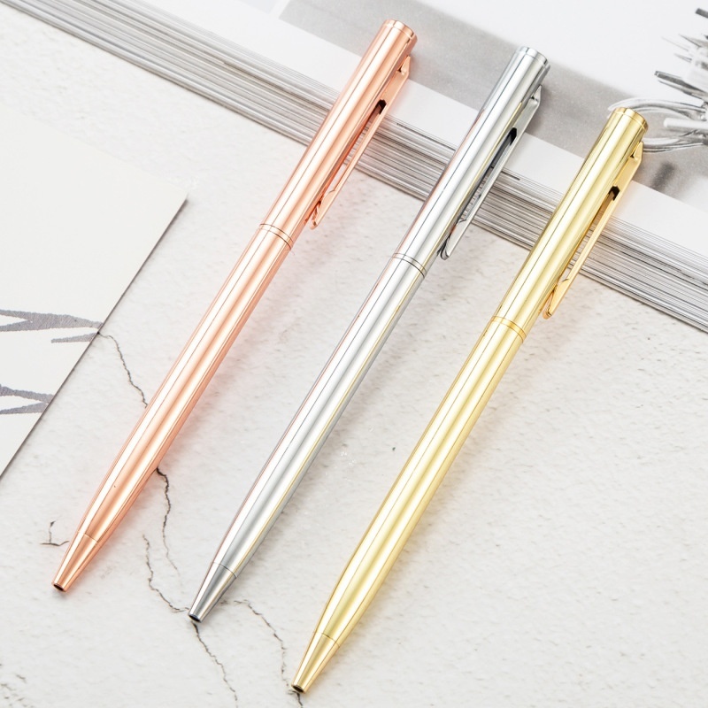 Simple Metal Ballpoint Pen School Business Office Supplies Stationery