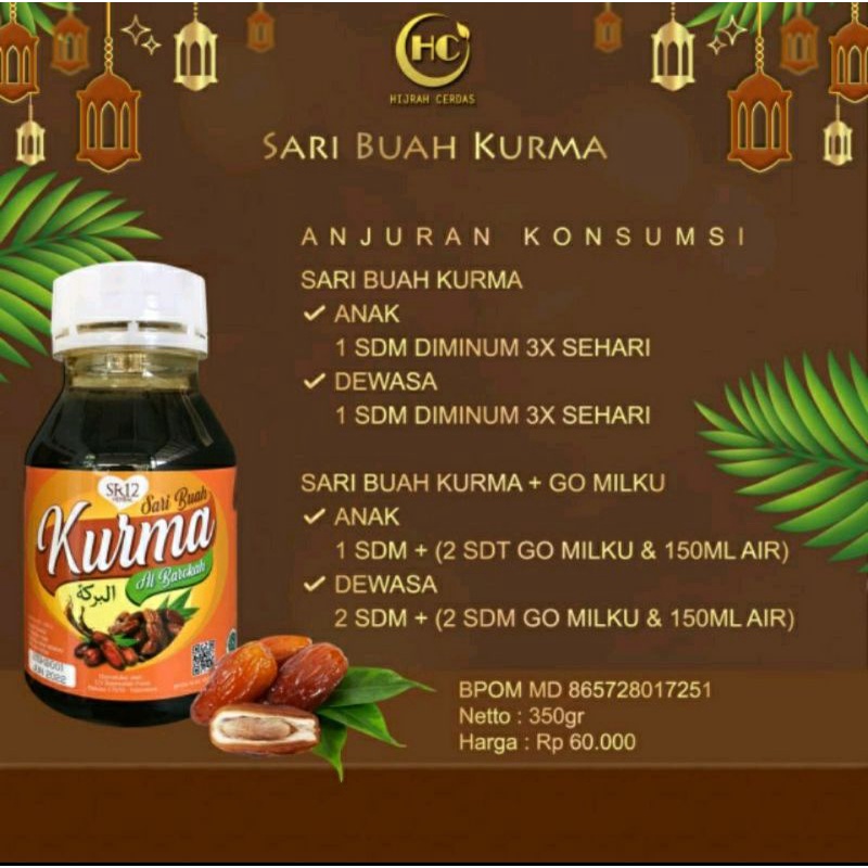 

IMUN BOOSTER SARI KURMA SR12 ASLI HERBAL MURNI BPOM HALAL AMAN