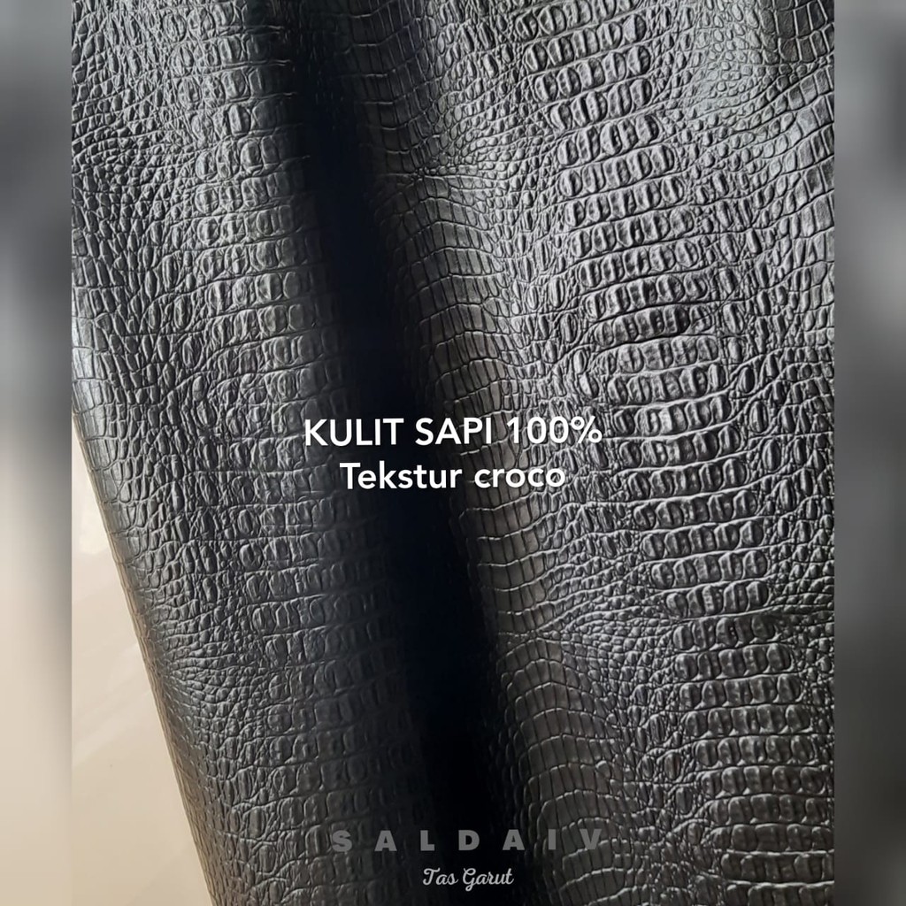 [New Arrival] Tas Kulit Asli Garut Tekstur Croco Kulit Buaya