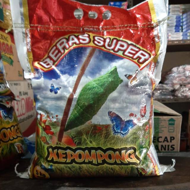 Beras Super Cap Kepompong 5kg Indonesia