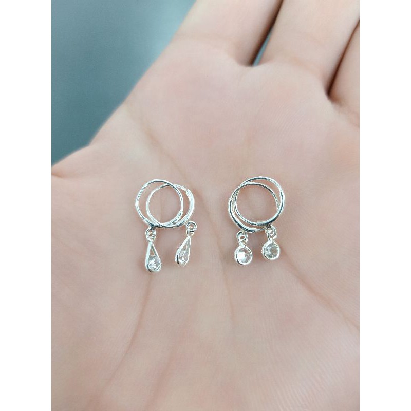 ANTING ANAK MATA SILVER 925 IMPORT