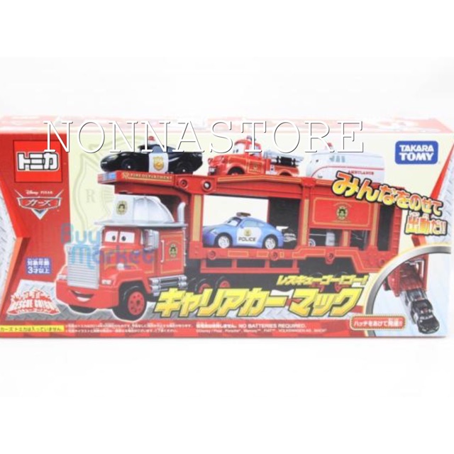 Tomica Takara Tomy Disney Pixar Cars Movie Fire Carrier Mac Diecast Toy Japan