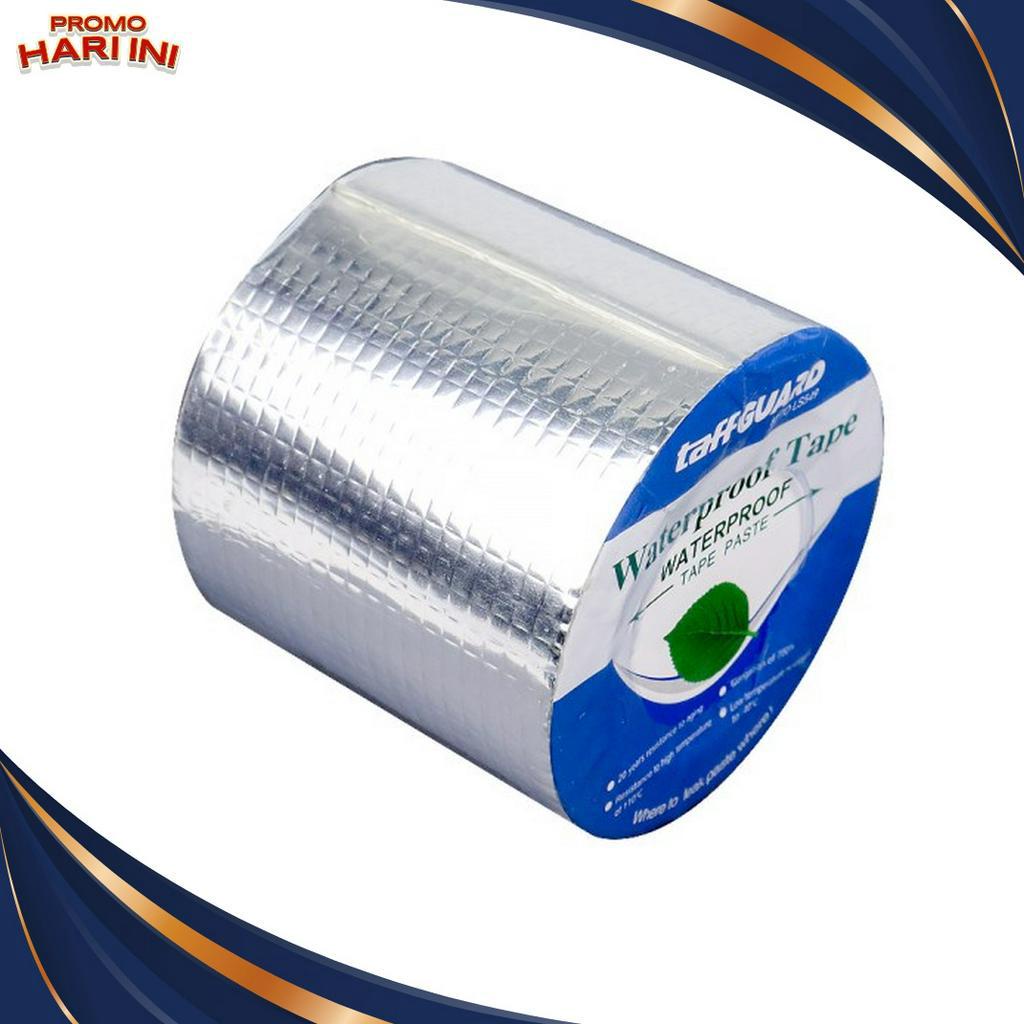 

MURRRMERRR Lakban Aluminium Foil Butyl 8 mm Waterproof 5cmx5m Tape Tebal Taff