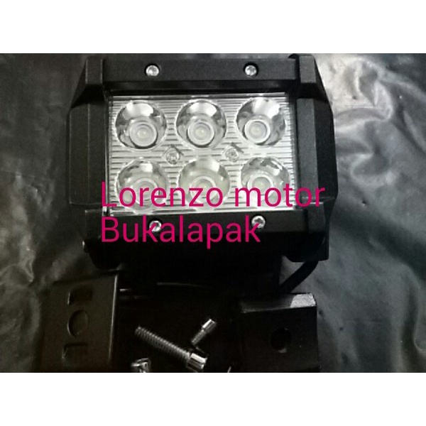 Lampu Tembak Sorot Led 6 Mata Fokus Mobil Motor