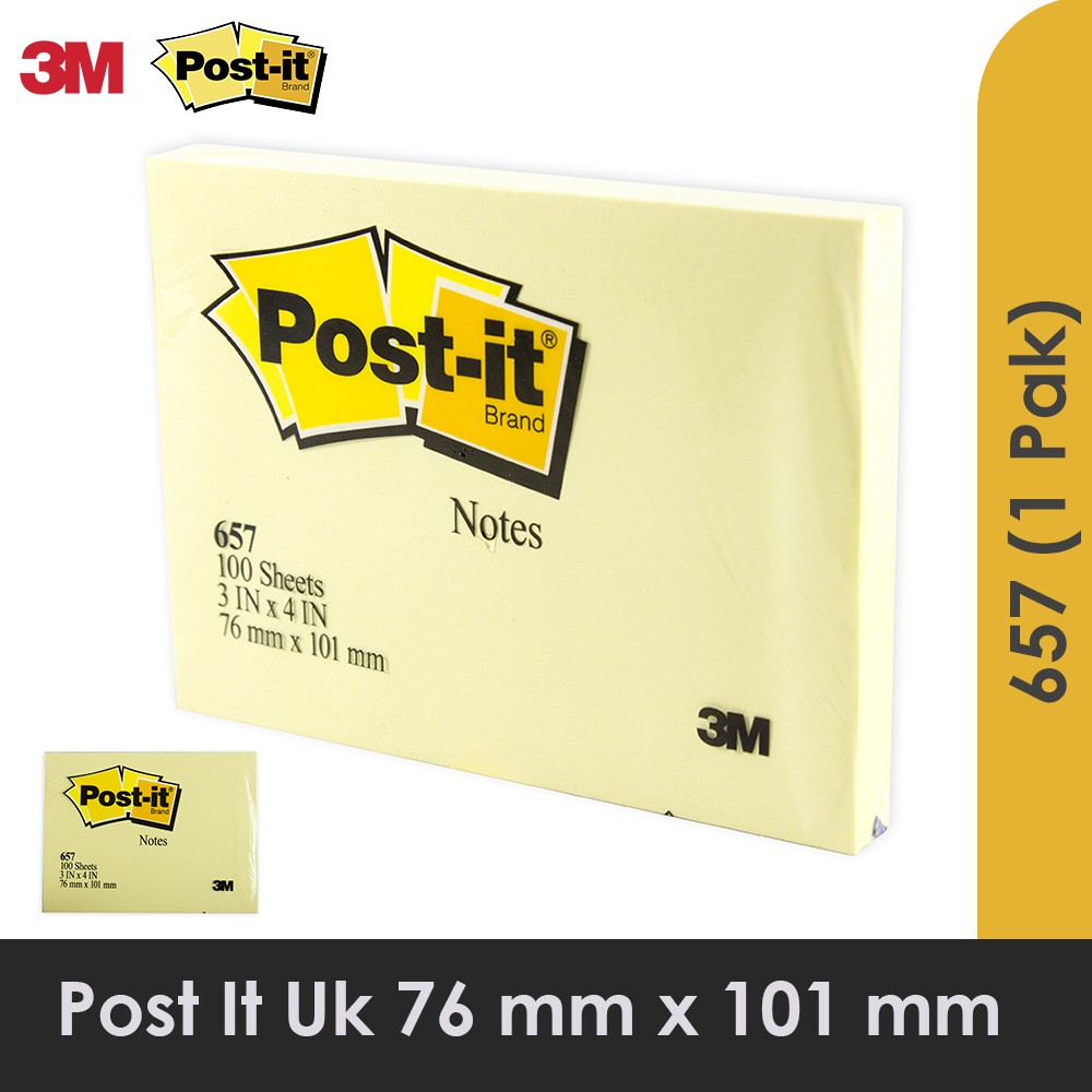 

Post It Besar 3M Warna Memo Stick 657 Kuning