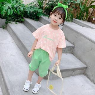 Setelan Kaos  T Shirt Simple Casual Bayi  Anak Perempuan 