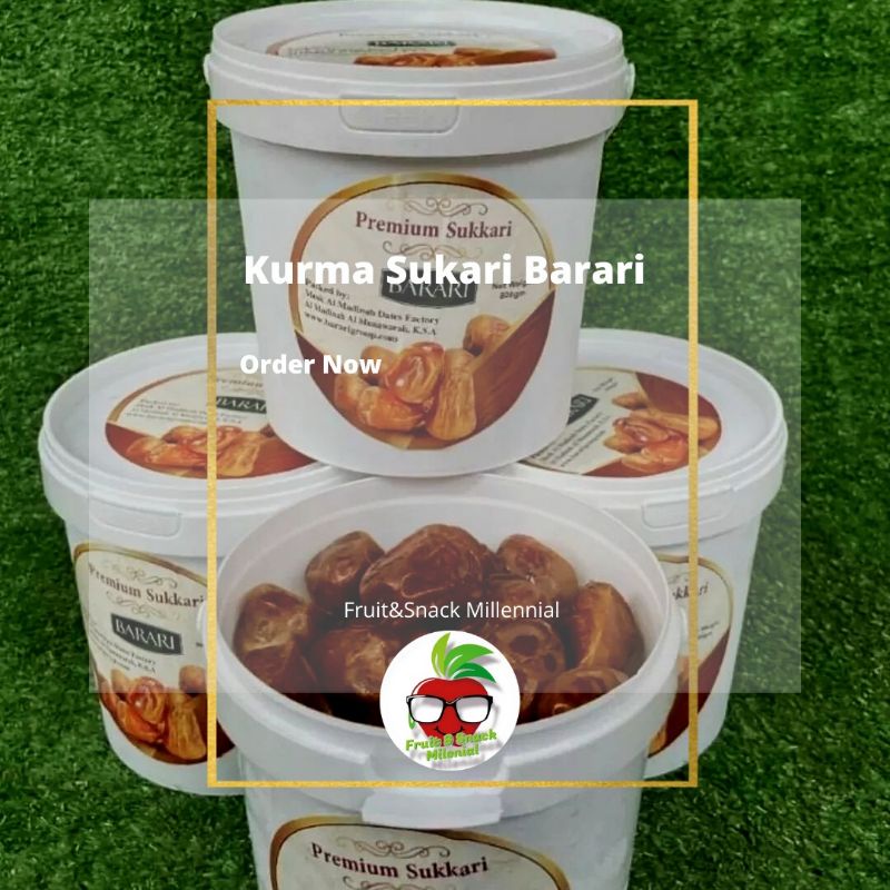 

Kurma Sukari Barari 1 Ember 800gram