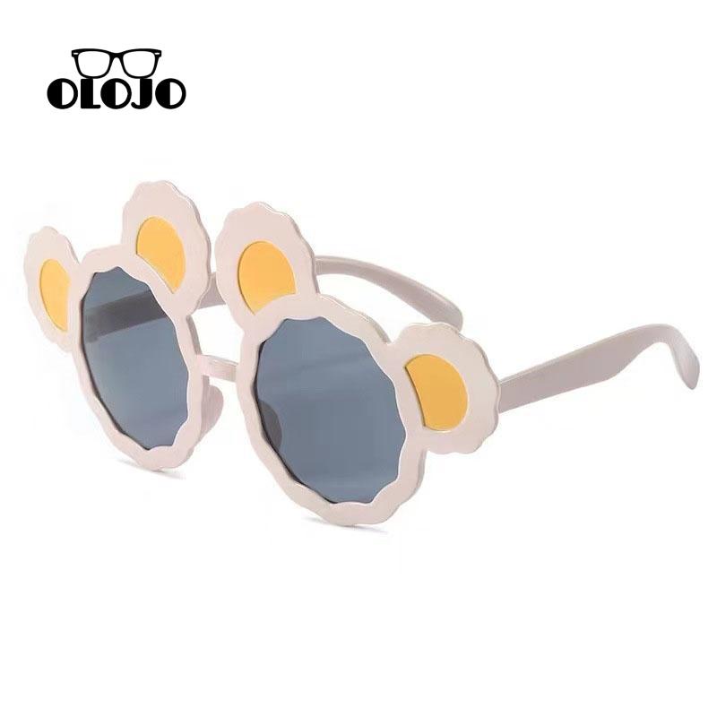 【COD】Kacamata Hitam Anak New Trend Fashion Anak Terbaru Telinga Beruang kacamata Bulat hitam High Quality Import Kacamata Fashion