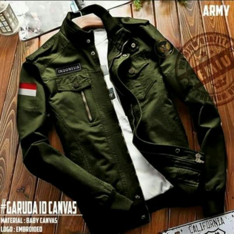 ready jaket garuda canvas