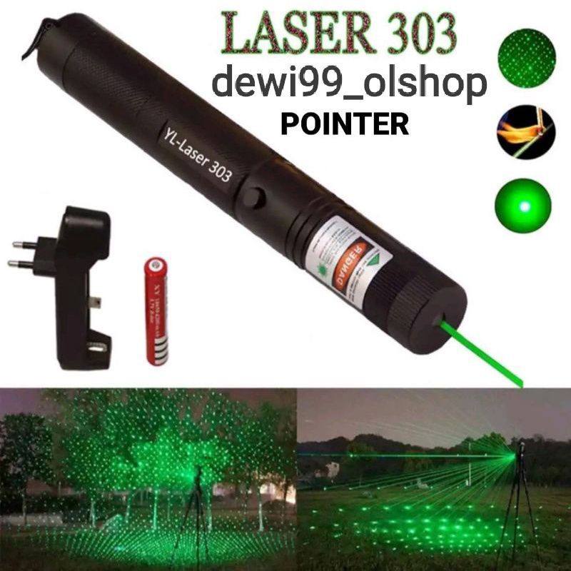 Green Laser Pointer / Laser Pointer Hijau 303 / laser varasi berkulitas terbaik