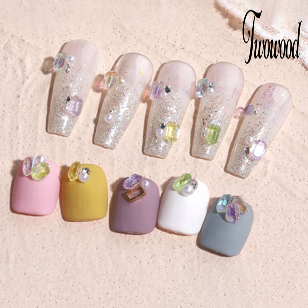 30 Pcs Ornamen Perhiasan 3D Bahan Resin Warna-Warni Tahan Air Untuk Dekorasi Nail Art