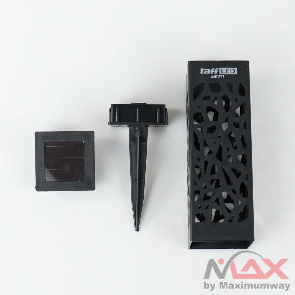 TaffLED Lampu Taman tenaga matahari Solar Panel lampu hias tancap taman rumput tanah kebun anti air Garden Ground Plug Warm Light LED Solar Garden Light Outdoor Solar Powered Lamp Lantern Waterproof Landscape Lighting for Pathway Patio Yard Decoration