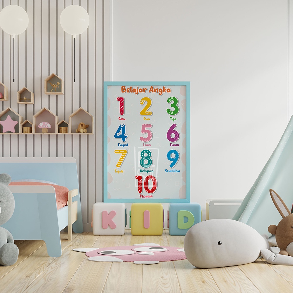 

POSTER ANGKA (BAHASA INDONESIA) ANGKA 1-10