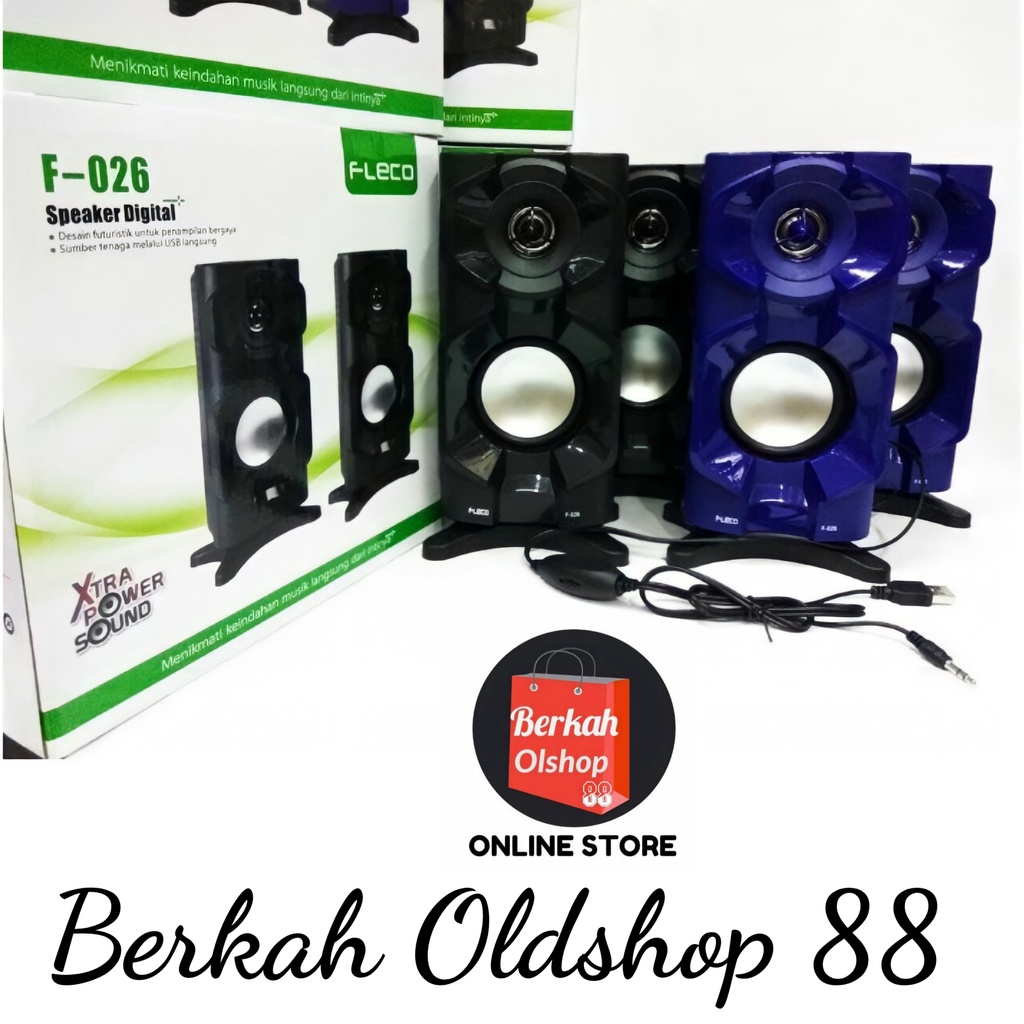 Speaker FLECO F 026 Super Bass Komputer / HP Suara Mantap