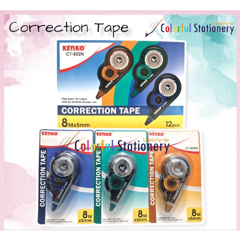 

Correction Tape / Tip X Kertas Kenko CT-802N