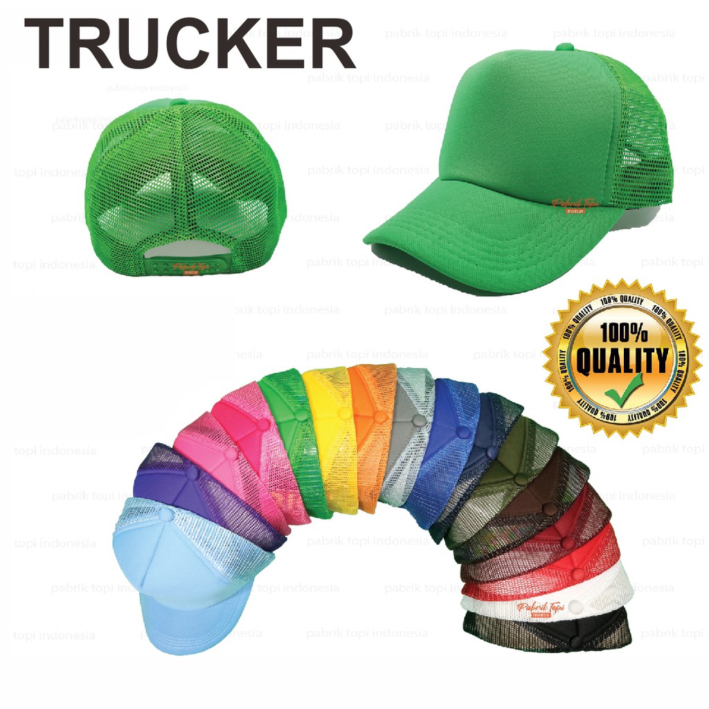 Trucker Bordir Custom Topi Jaring Jala  Snapback Pemium Dewasa Grosir Kustom Sablon dan Bordir