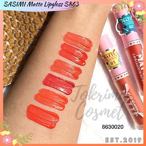 [LUSINAN] Lipgloss Matte Sasimi S863