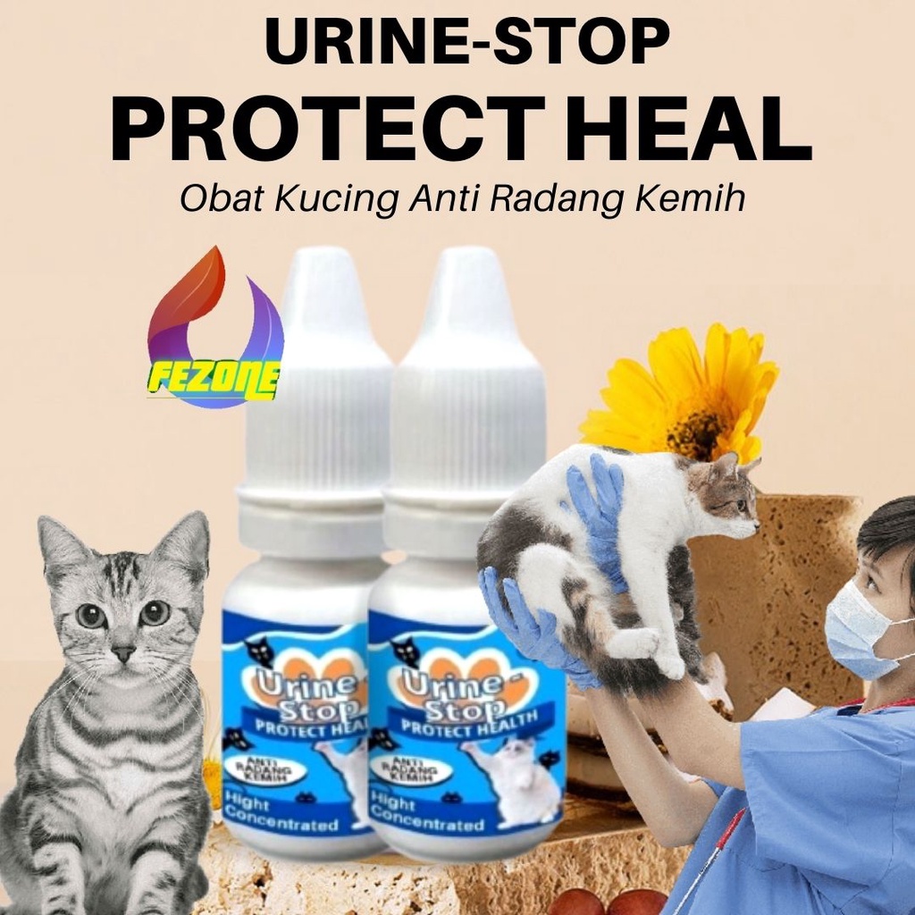 Obat Kucing Anti Radang Kemih Kencing Berdarah Susah Buang Air Kecil Pipis Kucing Ampuh FEZONE