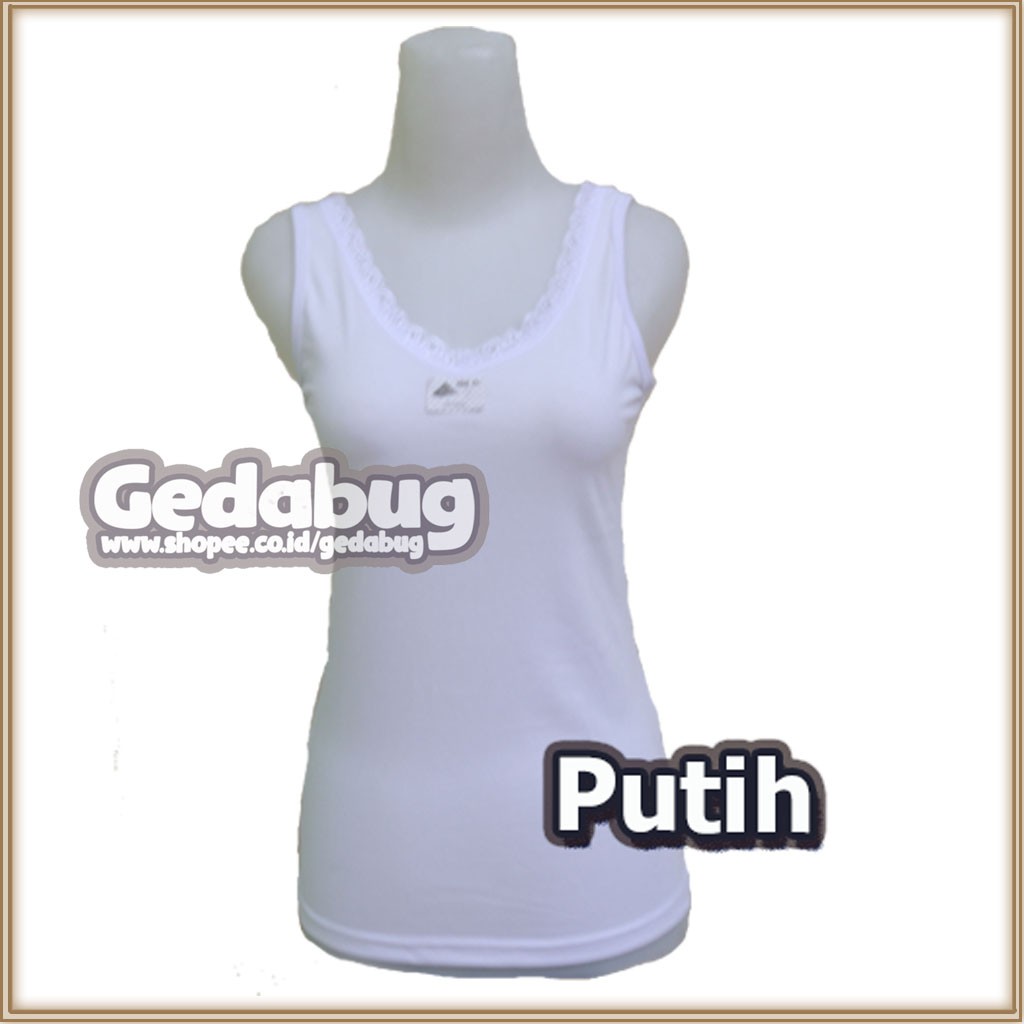 Tangtop Lutty RENDA LEBAR | Pakaian dalam wanita tank top warna - Gedabug