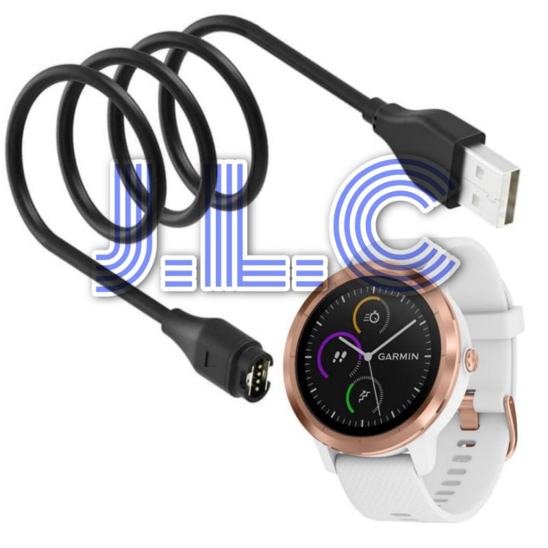 Cas Casan Charger Garmin Vivoactive 6 5 4 3 Music Series Cable Kabel USB Tipe Type A C Charger Cas J