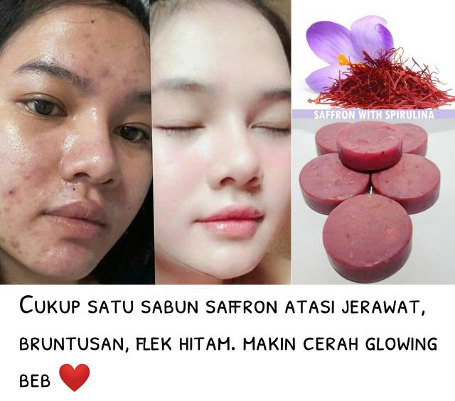 Sabun Saffron Pemutih Wajah Pemutih Kulit Wajah Sabun Muka Sabun Walet Pemutih Kulit Sabun Pemutih