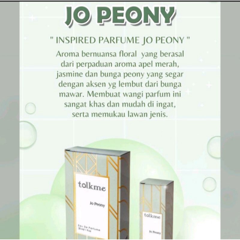 [ 30ml ] Talkme Inspired Parfum EDP BPOM   / Parfum Pria / Parfum Wanita / Parfum Unisex / Scandal Vanila Ready