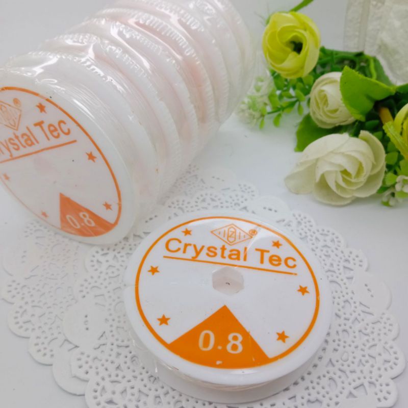 senar elastis crystal tec  bahan gelang dan aksesoris