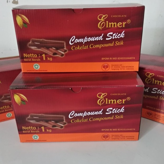 

Coklat Cokelat Chocolate Batang Compound Stik Stick ELMER Compound 1kg 1 Kg