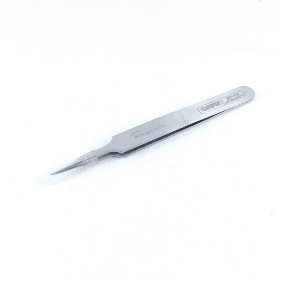 Pinset Sanfix 11cm Pencapit Lurus Runcing 11 cm Tweezer ST14