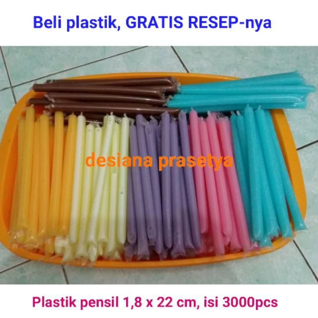 

GROSIR Plastik Es Pensil per 3000pcs 80rb