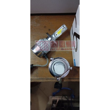 Headlight Mobil LED H4 C6 Putih Terang