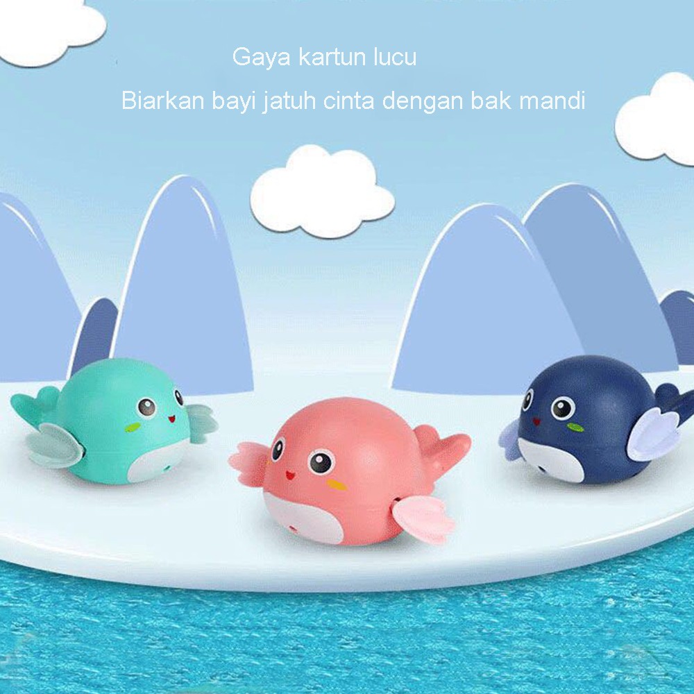 LAKOE  Mainan Mandi Anak Bayi Bentuk dalfin / bath toy bayi-3
