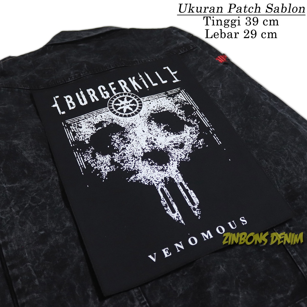 Patch Bordir murah kualitas premium patch sablon burgerkill